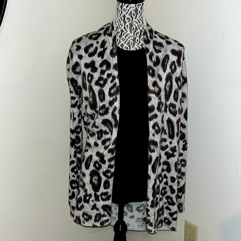 Leopard print long Cardigan